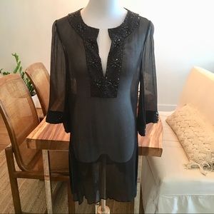 Calypso silk tunic